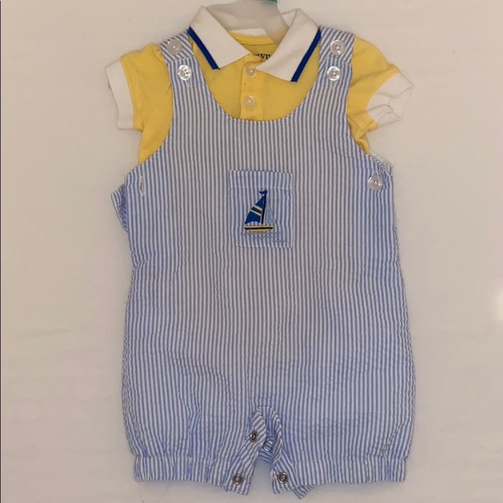 Baby boy overall outfit